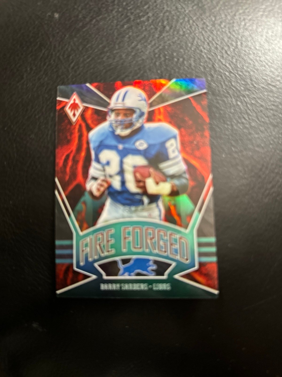 Barry Sanders Fire Forged Card Serial # 23/175