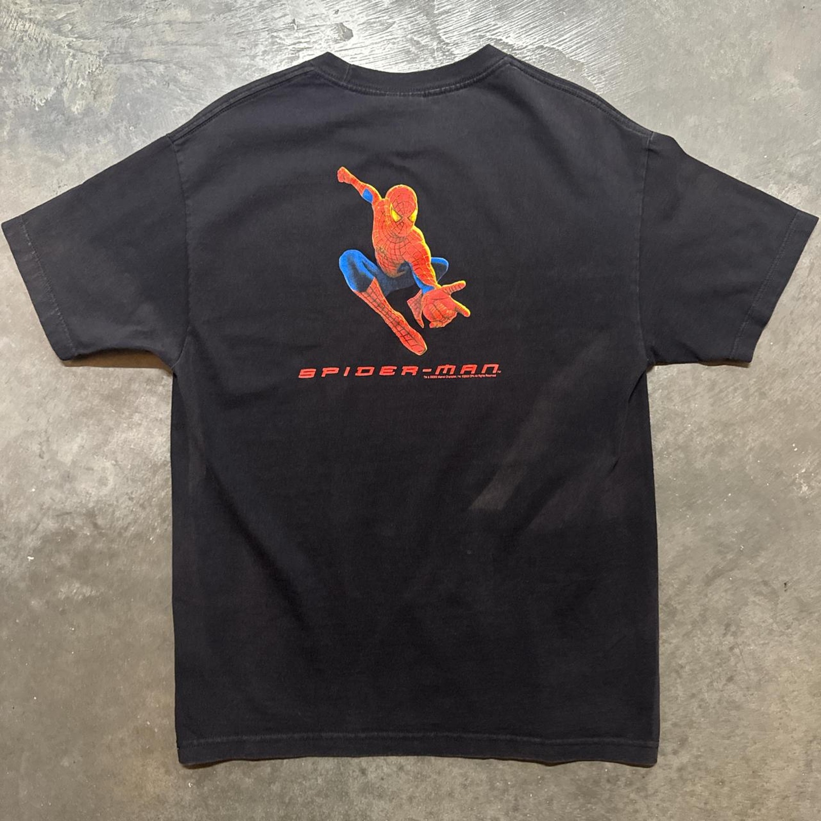 Spider-Man Tobey Maguire Vintage Movie Graphic Promo T-Shirt