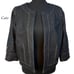 Cato 1/2 Sleeve Black Denim Jacket Sz M