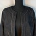 Cato 1/2 Sleeve Black Denim Jacket Sz M
