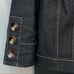Cato 1/2 Sleeve Black Denim Jacket Sz M