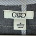 Cato 1/2 Sleeve Black Denim Jacket Sz M