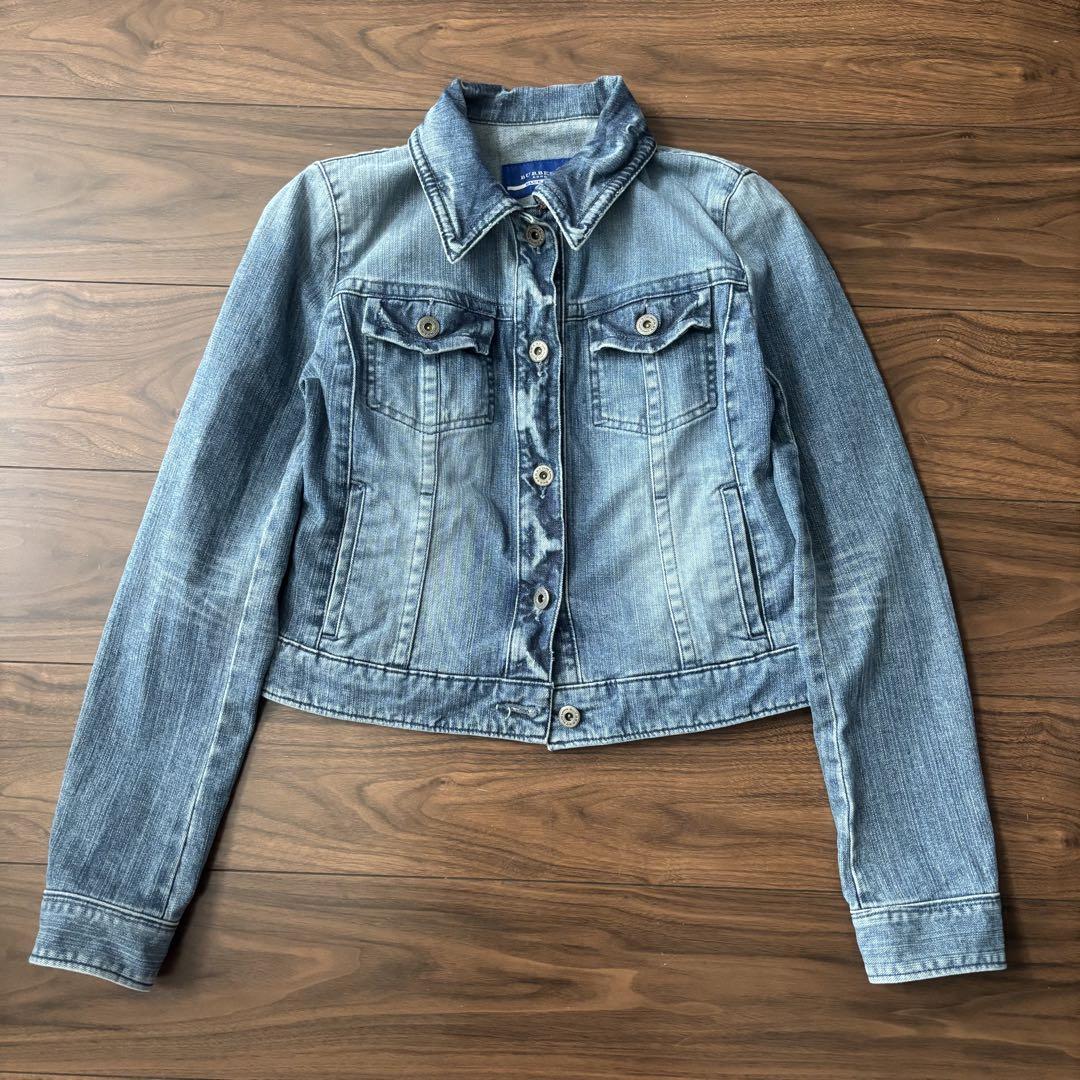 ジャケット BURBERRY Embroidered Denim Jacket Denim Jacket in Mid blue - Men | Burberry® Official