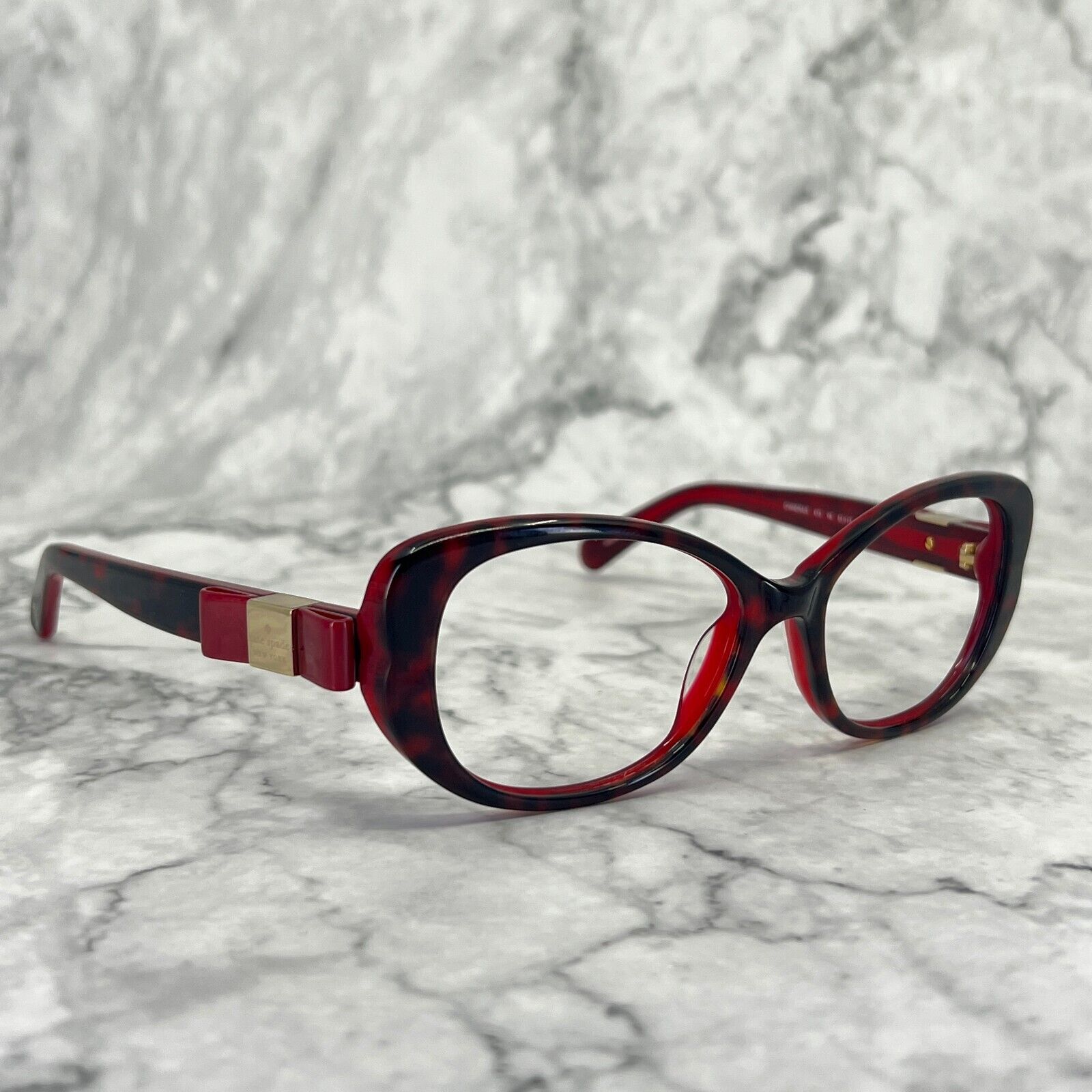 Kate Spade Chandra/S X73 Y6 Sunglasses Oval Full Rim Red Frames 53-17-135