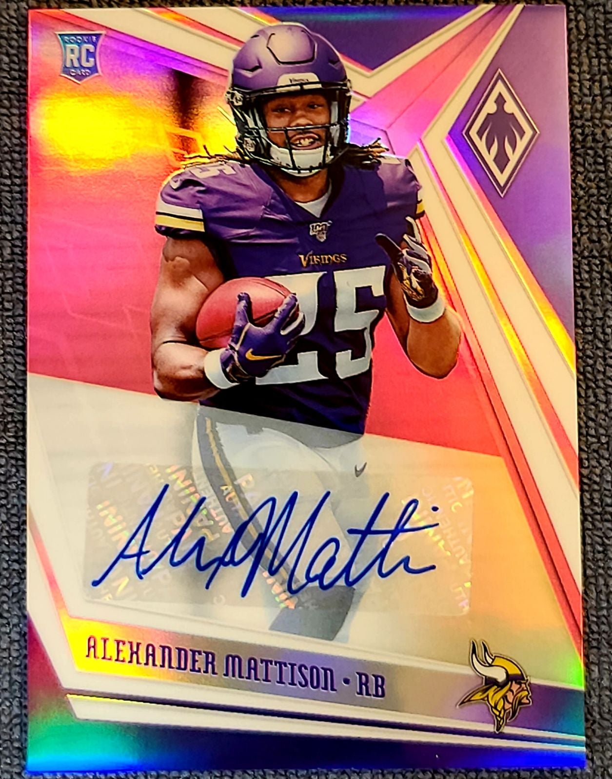 Alexander Mattison Autographed Rookie Ca
