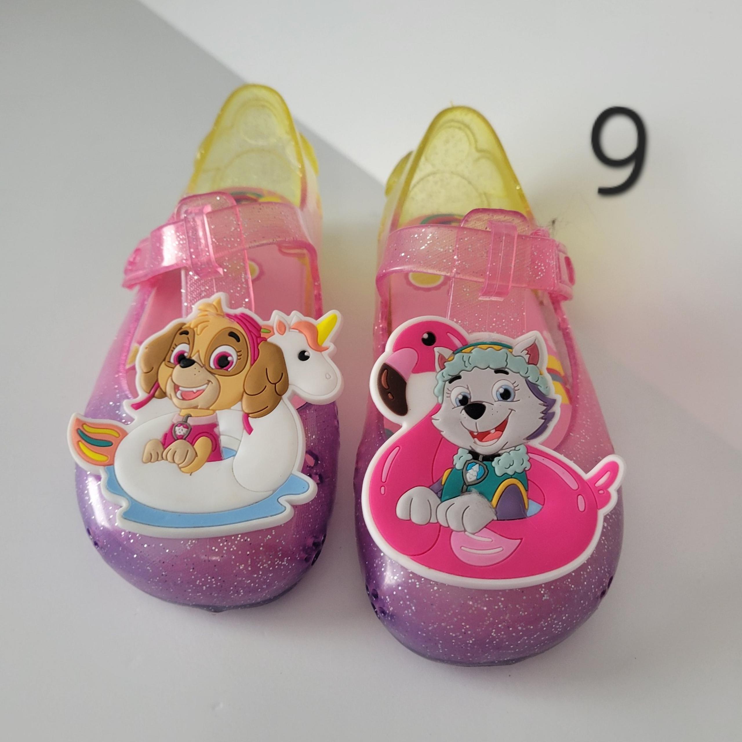New Girls Jellies Size 9 Nickelodeon Paw Patrol Pink Casual Jelly Slip-on Shoe