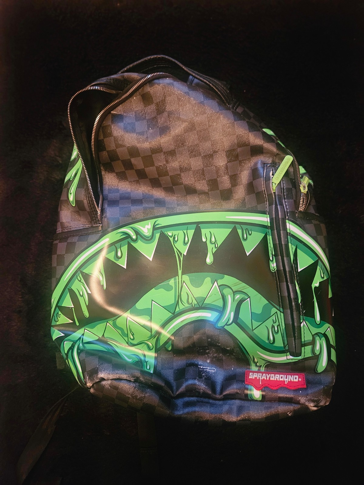 Sprayground Slime Shark Bookbag