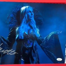 WWE NXT Charlotte Flair Autographed 11x14 Photo CC Signed Wrestlemania JSA COA