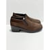 Solvei by Dansko Women's Leather Block Heels Slip-On Comfort Shoes Brown Size 41