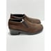 Solvei by Dansko Women's Leather Block Heels Slip-On Comfort Shoes Brown Size 41