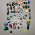HUGE LOT OF OVER 20 LEGO FIGURES, EXTRA PARTS, PIECES, ETC.