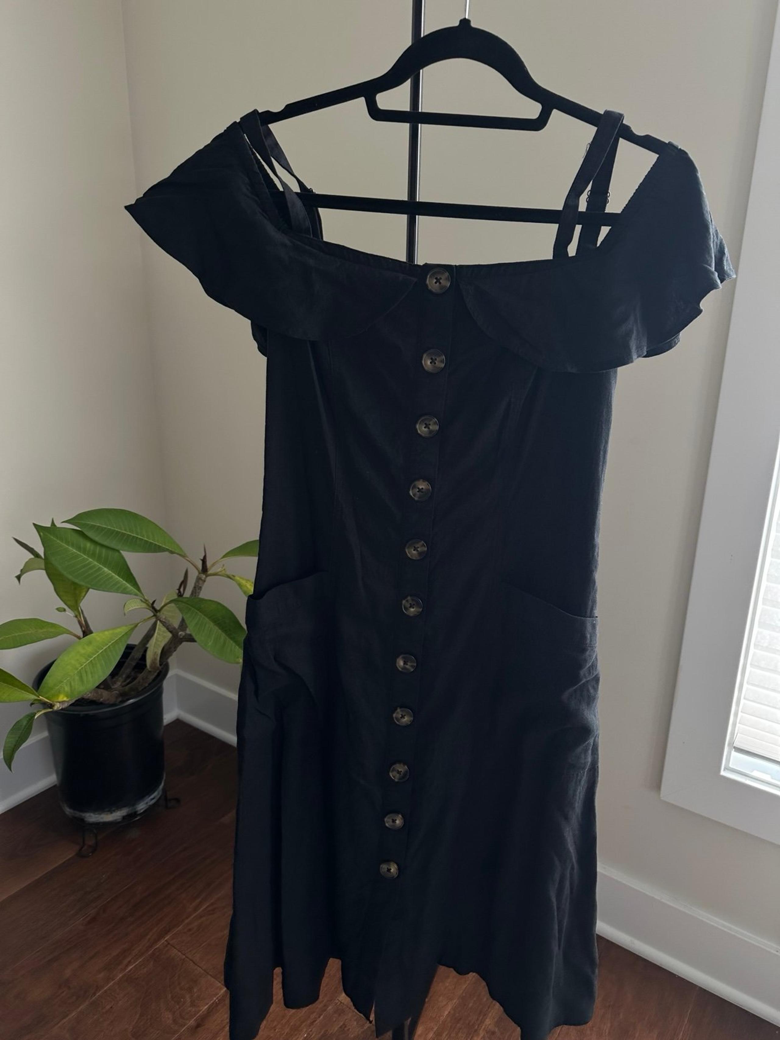 Linen Anthropologie Dress
