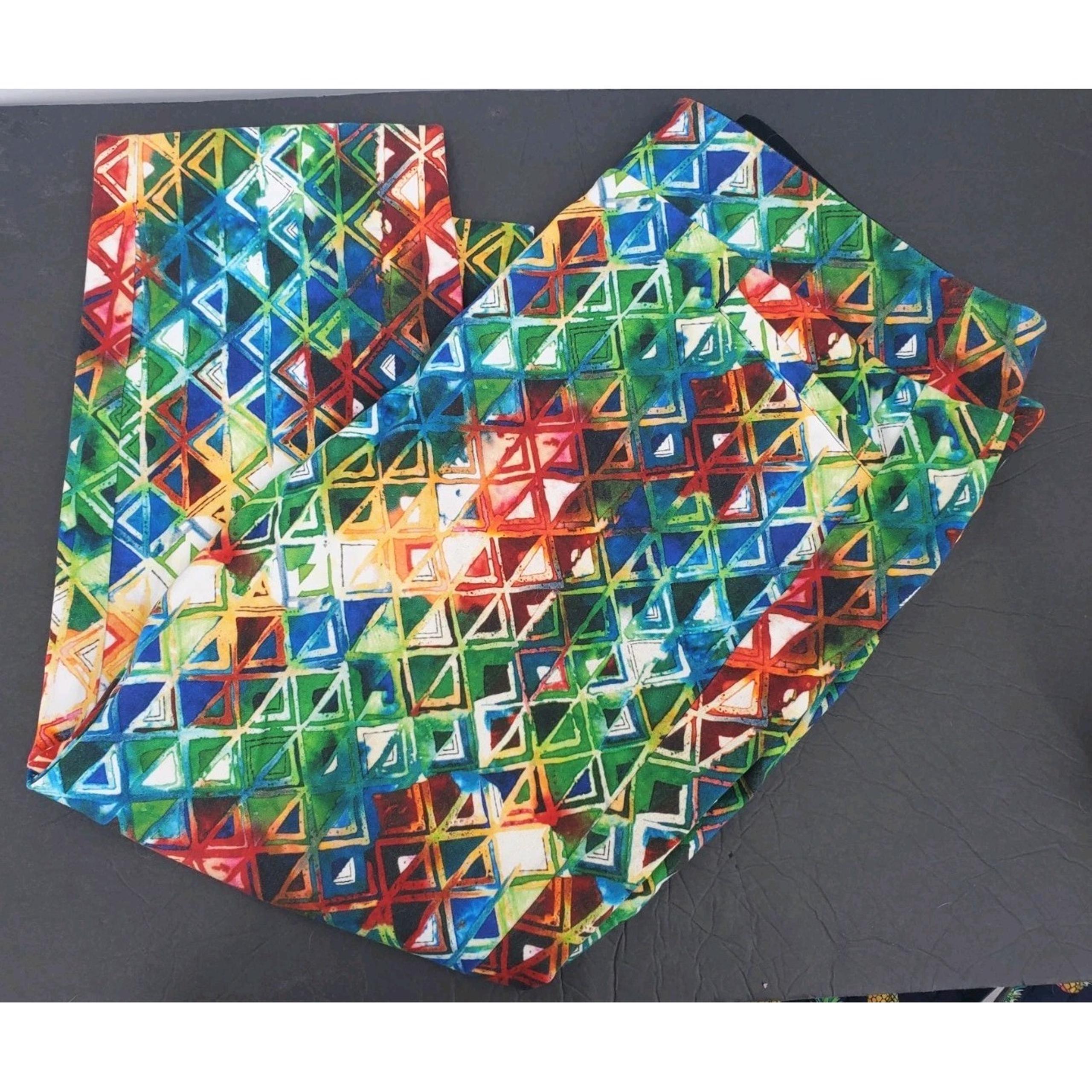 Soft Surroundings Superla Stretch Pull On Cropped Pants Prism Geometric Size 1X