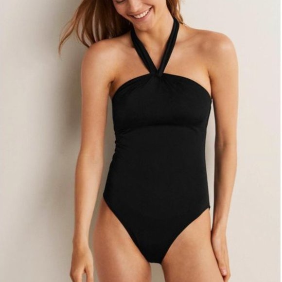 Boden Women’s Keyhole Halterneck Swimsuit - Size 10