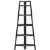 WTZ Corner Shelf, 5 Tier Bookshelf, 70.8 In. Tall Bookcase Open Ladder Bamboo