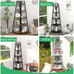WTZ Corner Shelf, 5 Tier Bookshelf, 70.8 In. Tall Bookcase Open Ladder Bamboo