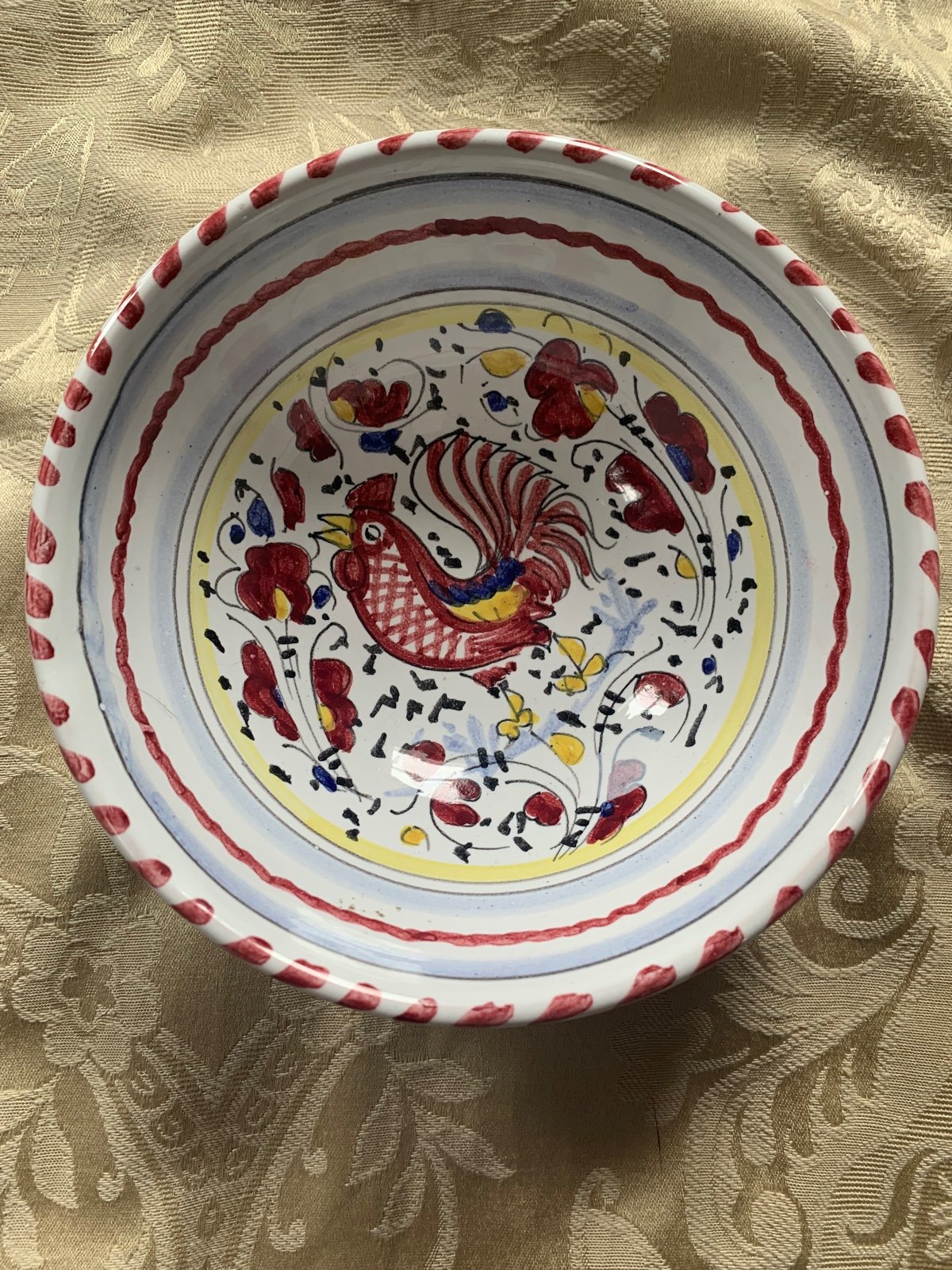 Vintage Deruta Small Hand Painted Bowl