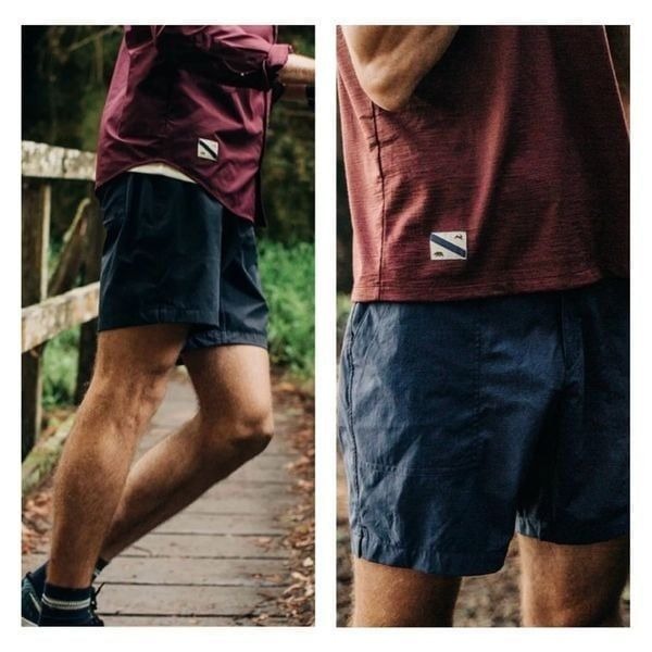 Taylor Stitch The Traverse Shorts Mens XXL Tracksmith Navy Blue Athleisure NEW