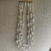 Aurora Borealis 3 Strand Vintage 16 Necklace with Gold toned Flower spacers