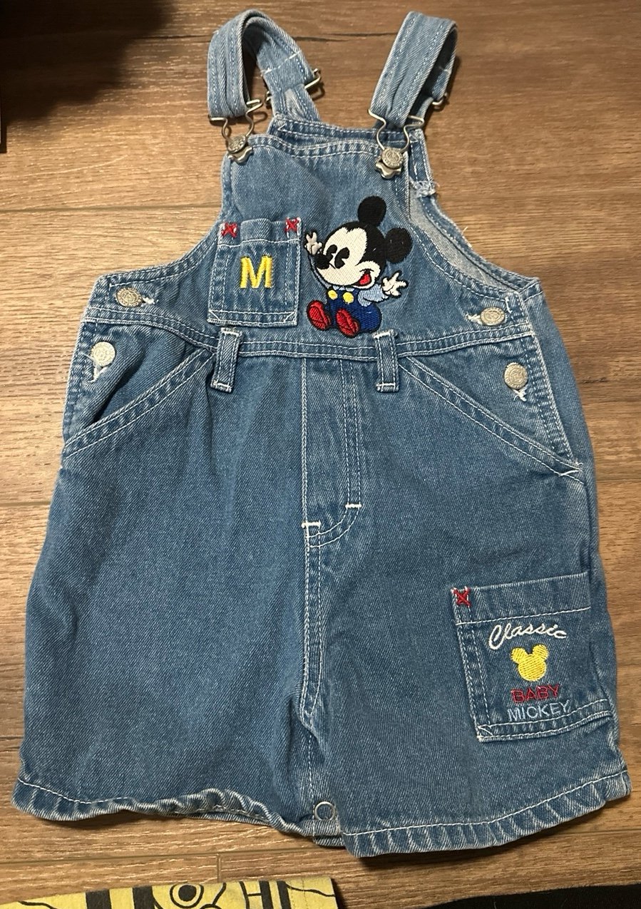 Vintage Baby Mickey & Co Mickey Overalls 24 Months