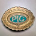 VTG PIG Belt Buckle Patience Integrity Guts Police Emblem Shield Americas Finest