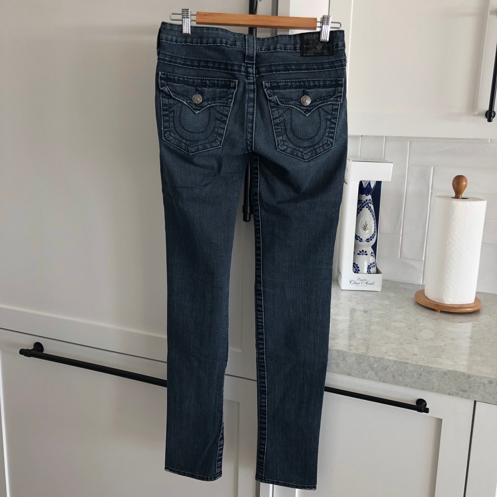 True Religion Women's Size 26 Julie Black Label Rare Slim Skinny Jeans