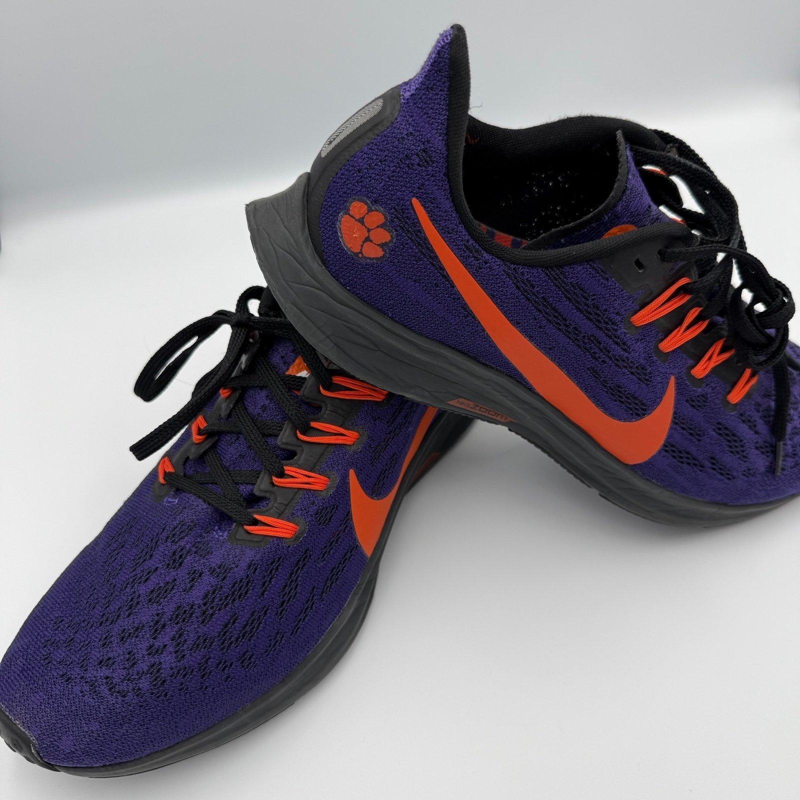 EUC Nike Air Zoom Pegasus 36 Clemson Tigers Purple size 8.5