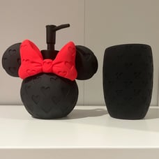 Minnie Mouse Soap Dispenser and Toothbrush Holder