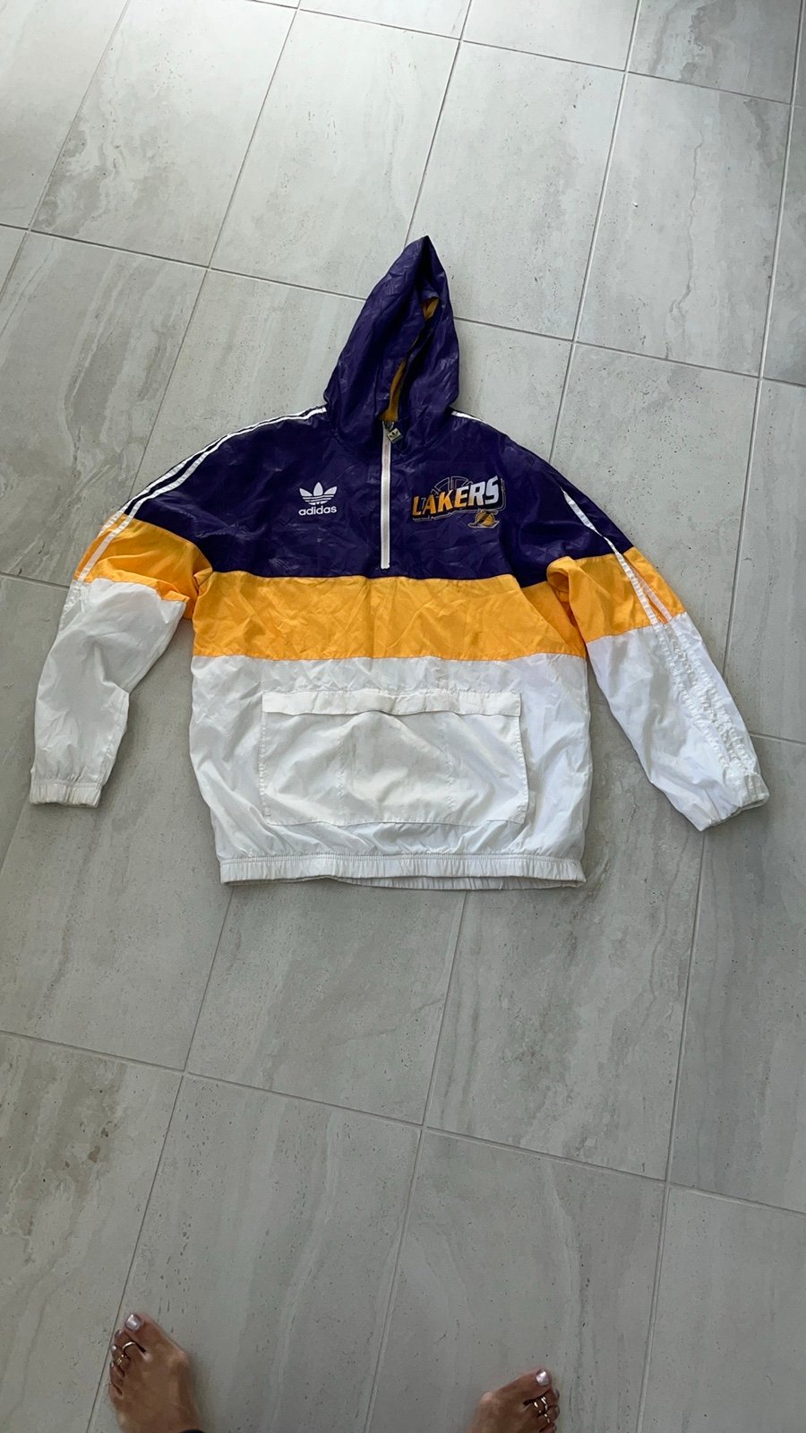 Adidas Lakers Windbreaker Jacket