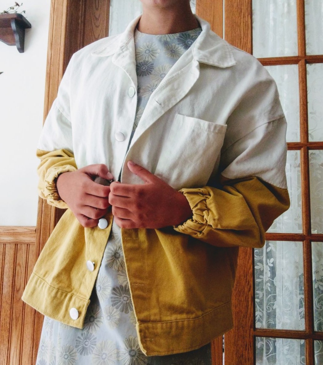 [GRAVER]★DOG OVERFIT DENIM JACKET Vintage Oversized Dog Denim Jacket