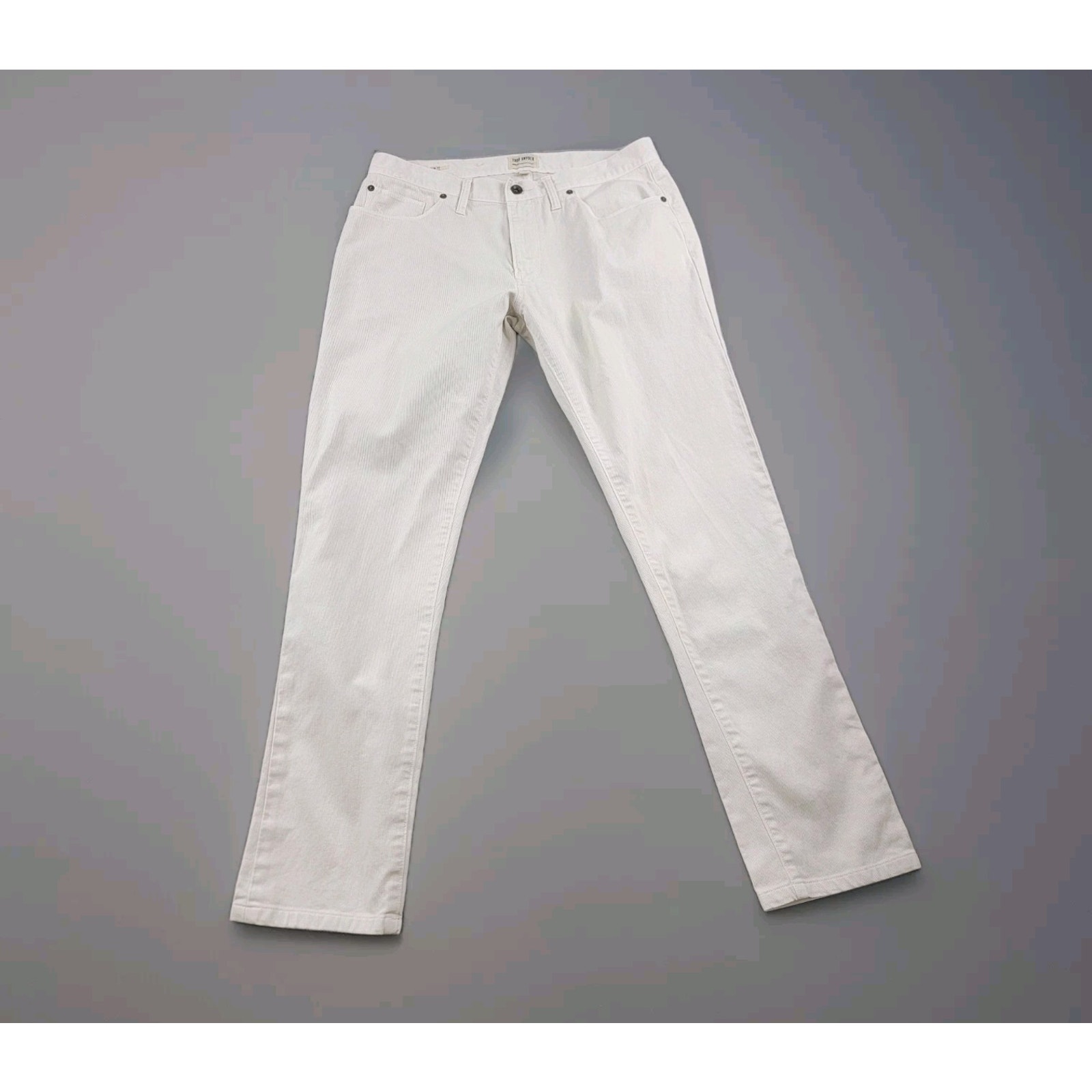 Todd Snyder Slim Fit Bedford Rugged Corduroy Pants size 33x32 White JE038618