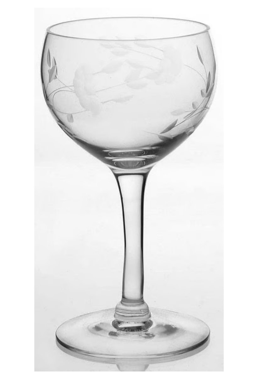 Vintage Princess House Heritage Liquor Cocktail Glass Set of 8 Crystal Wine 5”