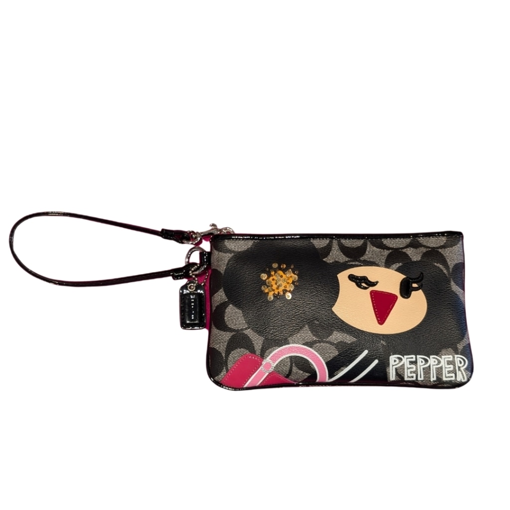 Coach Poppy Chan Pepper Wristlet HTF Rare