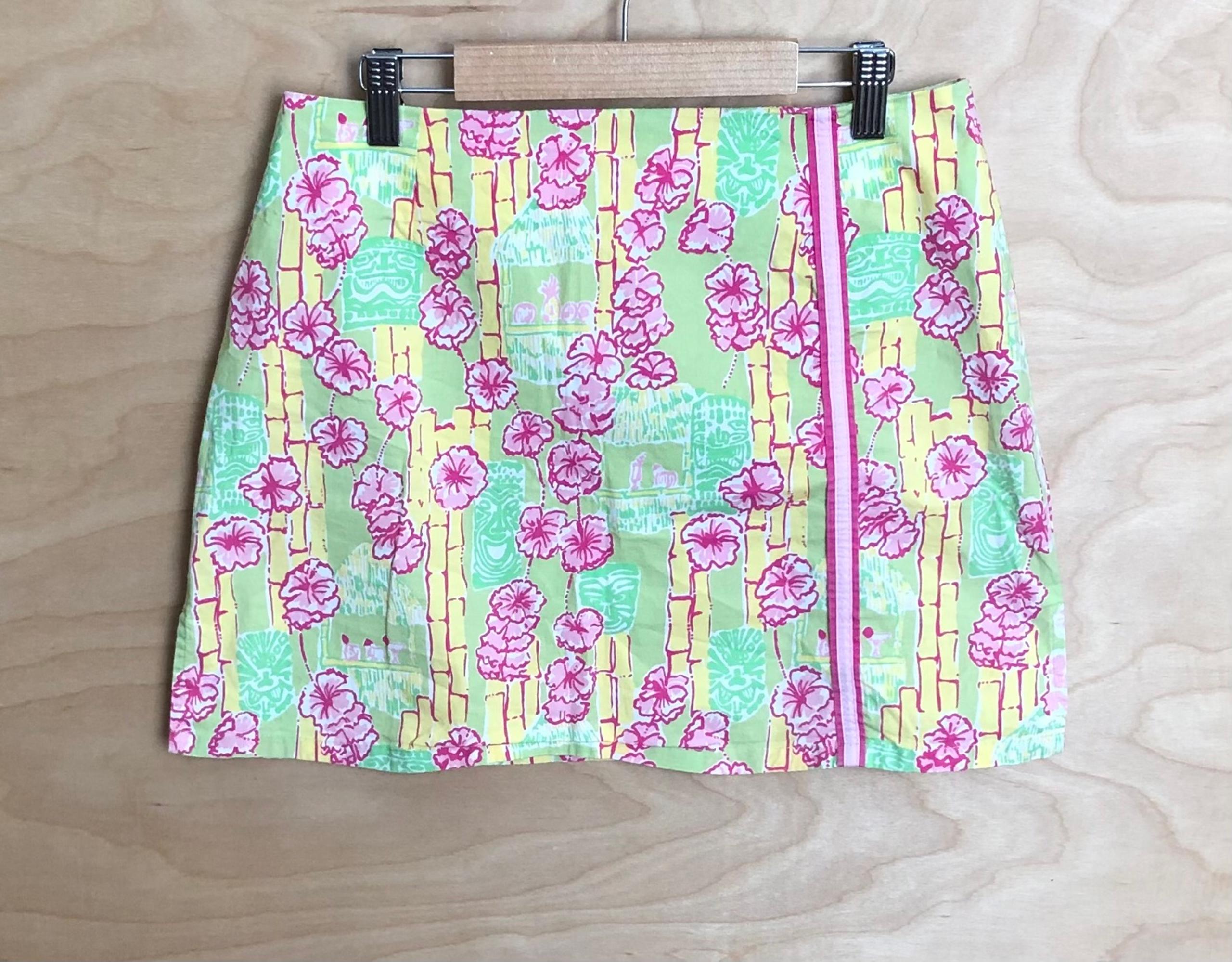 Vintage Lilly Pulitzer Womens Mini Skirt Size 8.