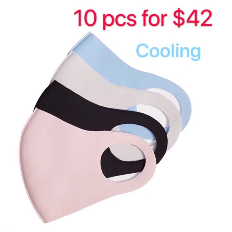 10pcs Adult Air-Cooling Reusable Face Ma