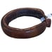 Vintage African Tribal Leather Bracelet With Black Painted Patterns
