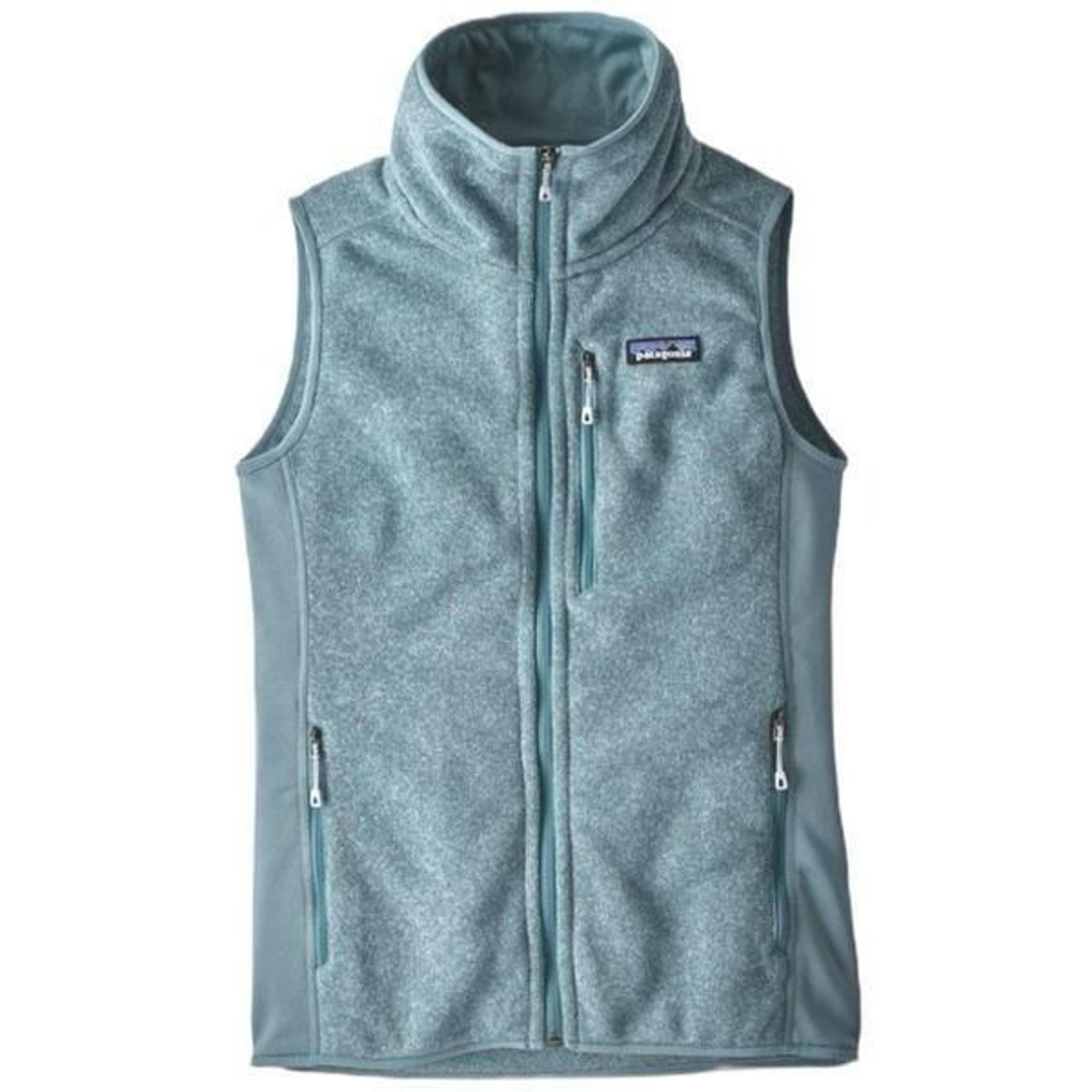 Patagonia Women's Full Zip Mock Neck Better Sweaters Vest Light Green Size Small