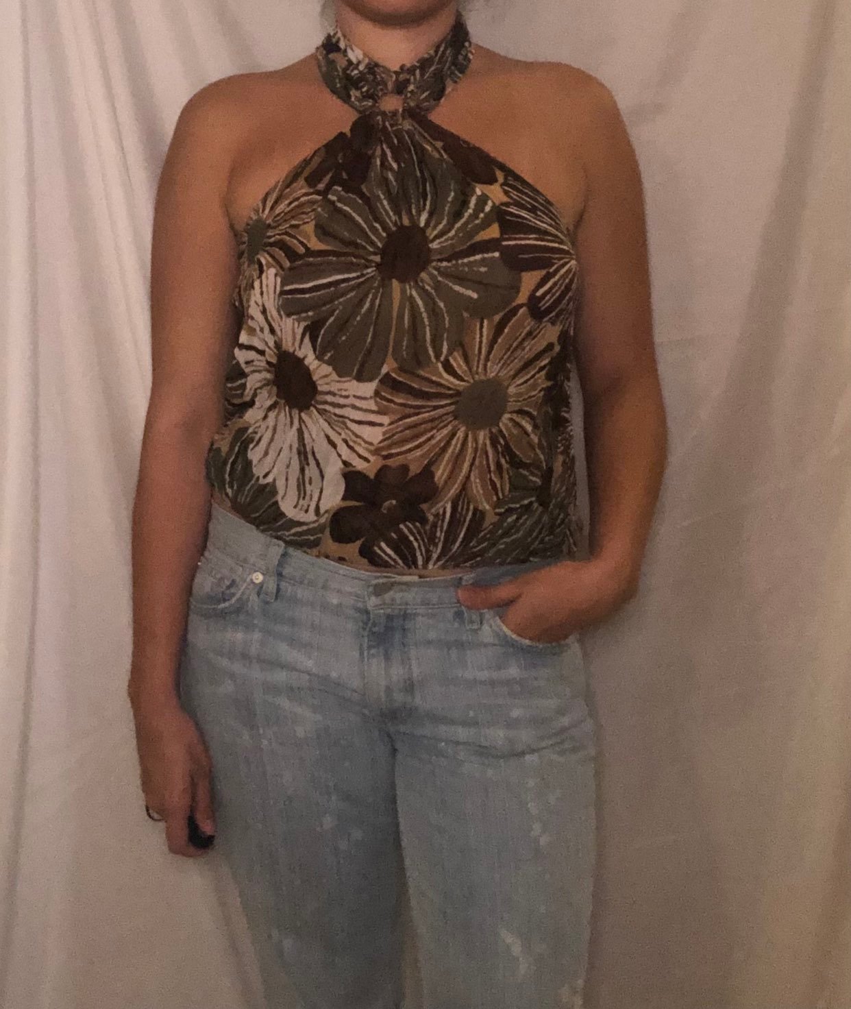 Y2K Rampage Floral Halter Top