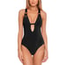 NWT! BECCA by Rebecca Virtue Color Code One Piece, Size Small, Black