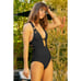 NWT! BECCA by Rebecca Virtue Color Code One Piece, Size Small, Black