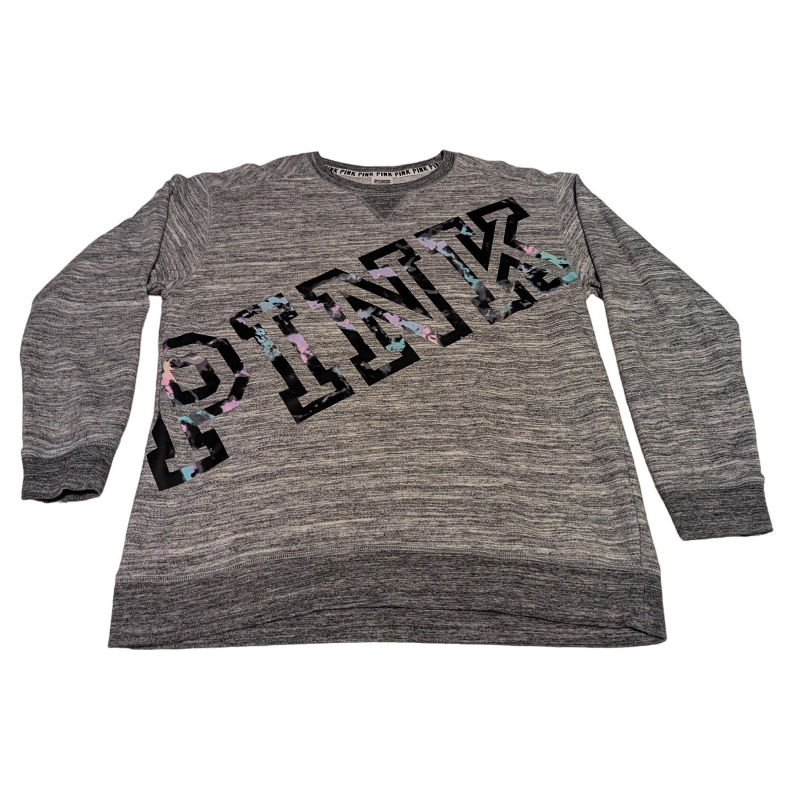 Victoria's Secret PINK watercolor campus crewneck size medium