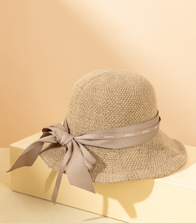 Elegant small bowler hat solid color bowl hat bowknot hat women