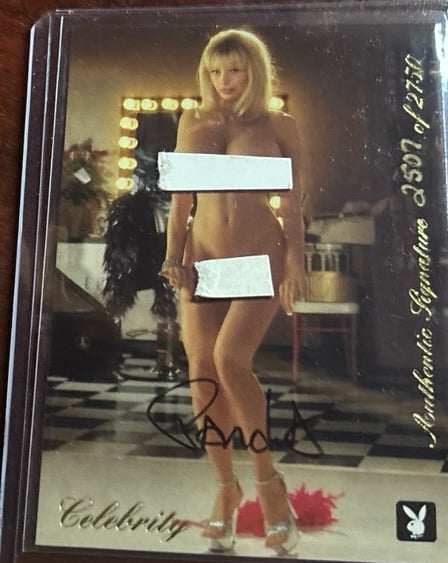 Pandora Peaks autograph Playboy card from the July release