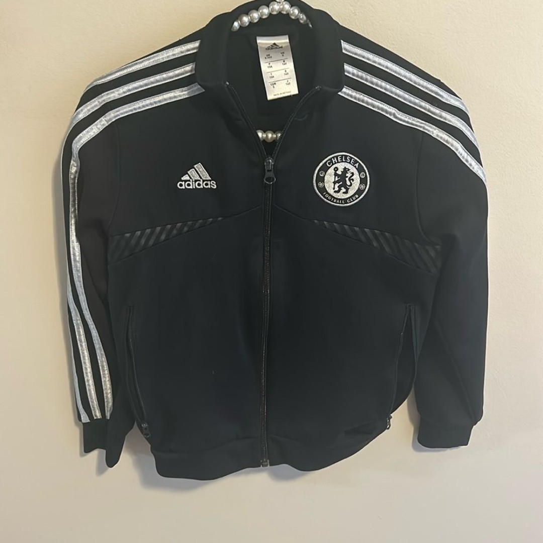 Adidas Chelsea FC Futbol Soccer Track Jacket. Size Youth Small