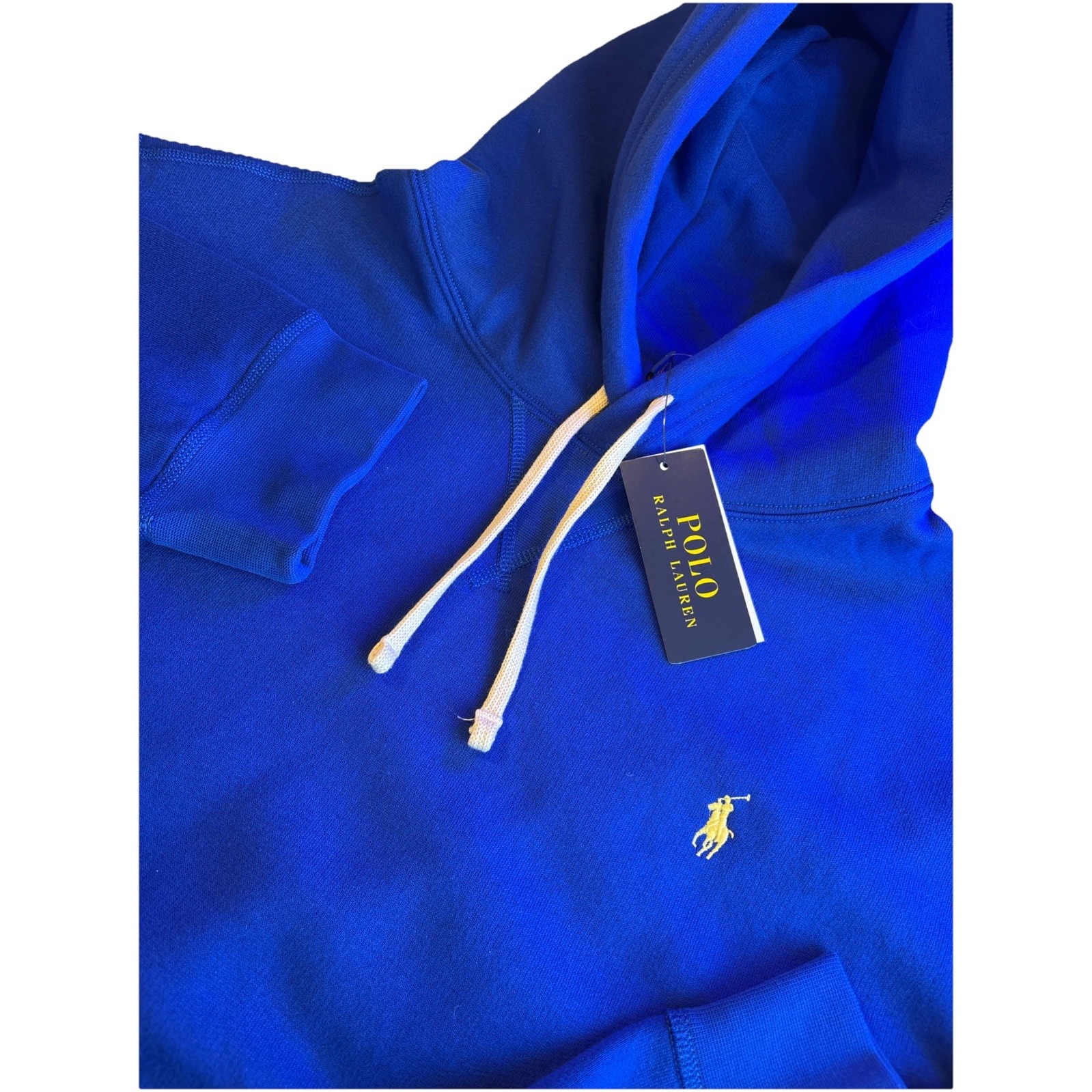 Polo Ralph Lauren Cabin Fleece Hoodie Sapphire Blue Sweatshirt Size Men's XXL