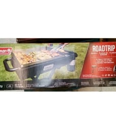 Coleman Roadtrip Portable Propane Griddle Cart 19 w/ Wheels + Collapsible Black