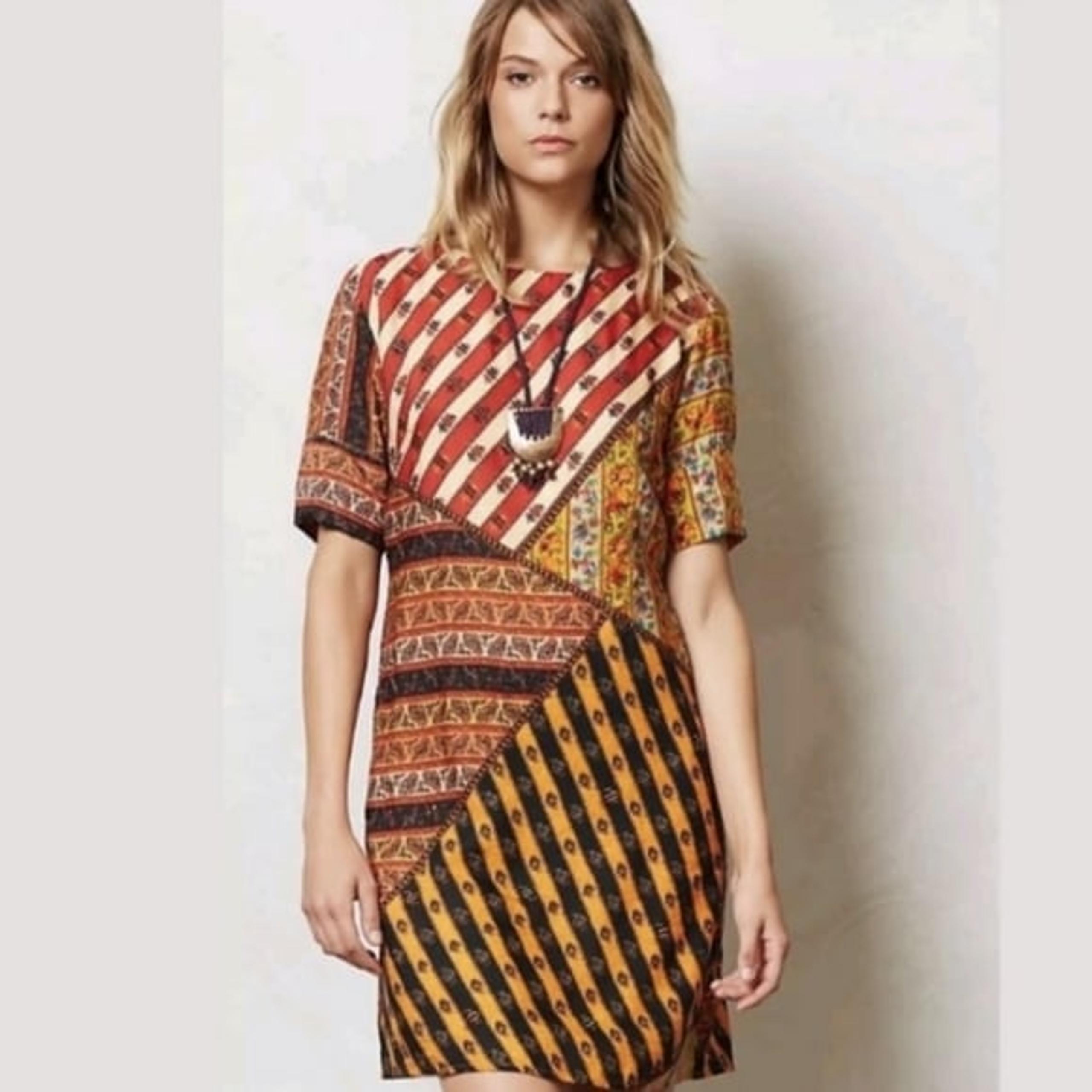Tanvi Kedia Boho Patchwork Ozma Shift Dress - Anthropologie XS