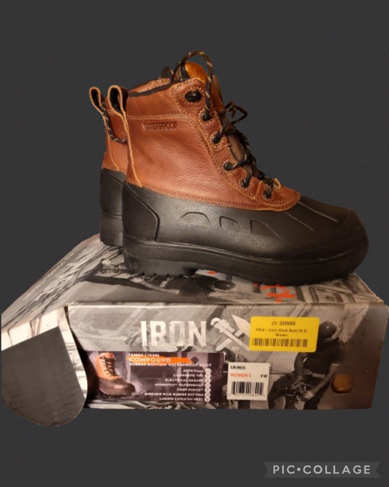 IronAge heavy duty work boots women's 8W/mens 6W