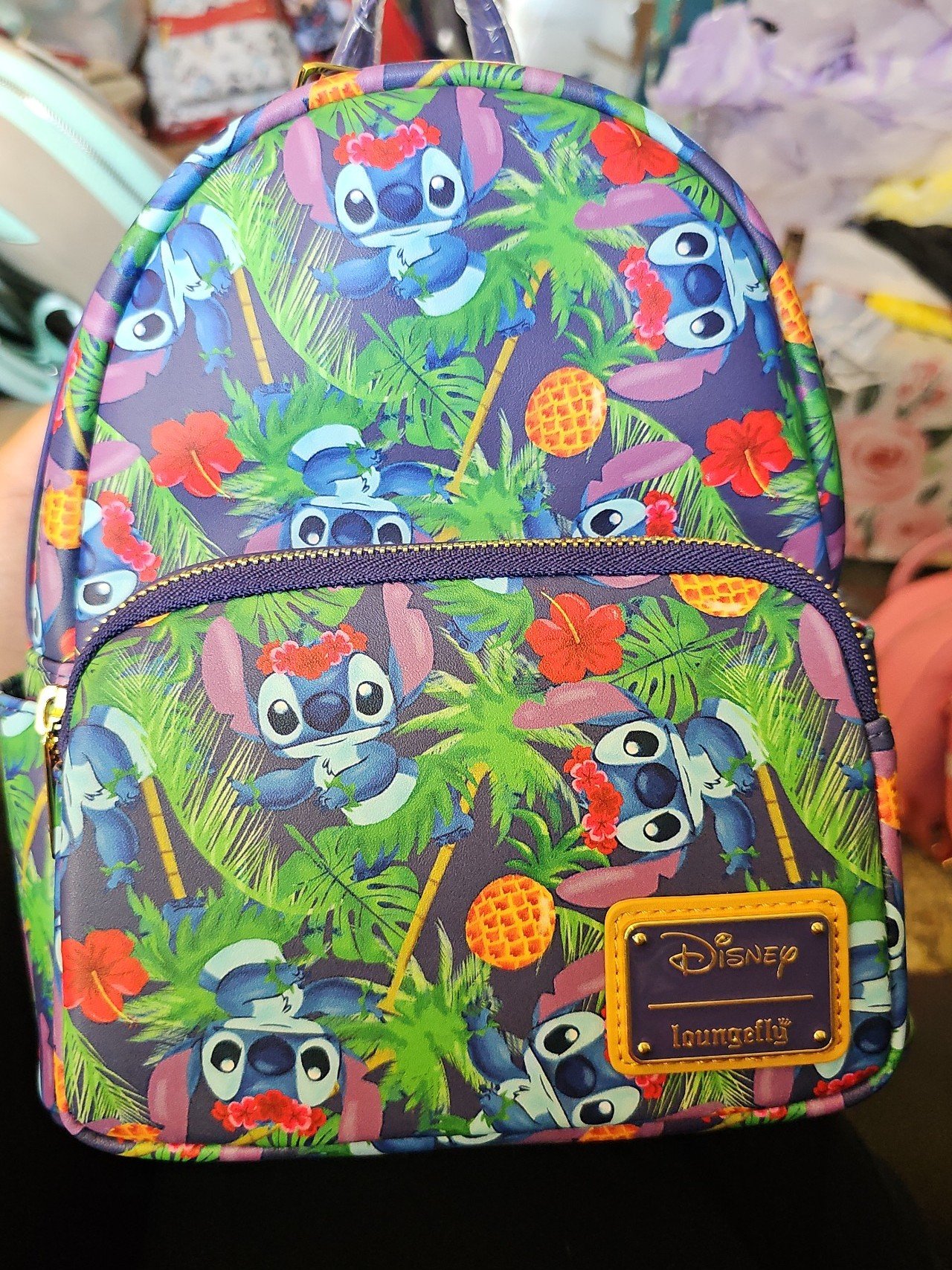 Loungefly Disney Stitch Tropical Leaves Backpack 707 Street Exclusive LE 600 NWT