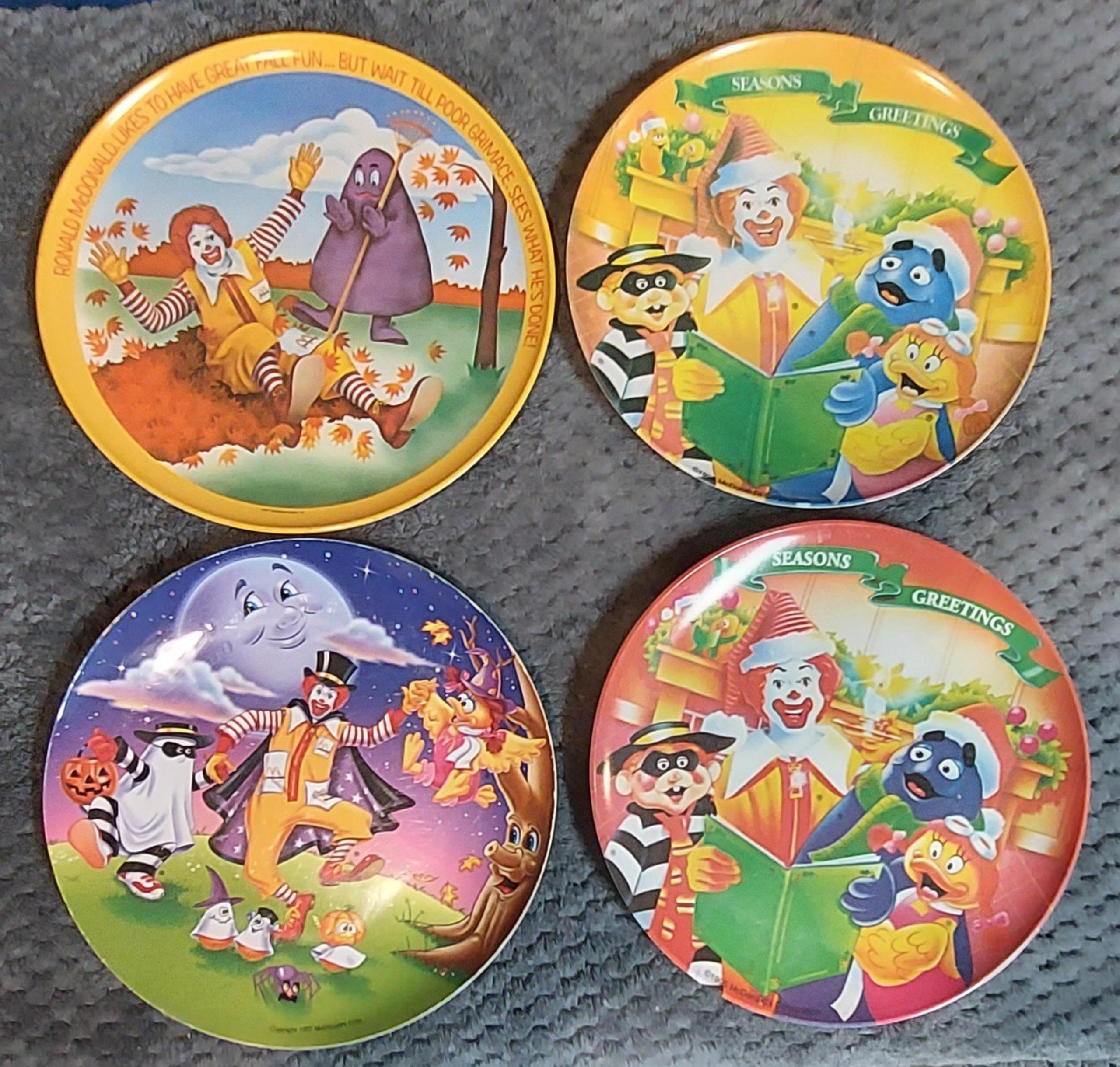 Collection of McDonald's holiday plates